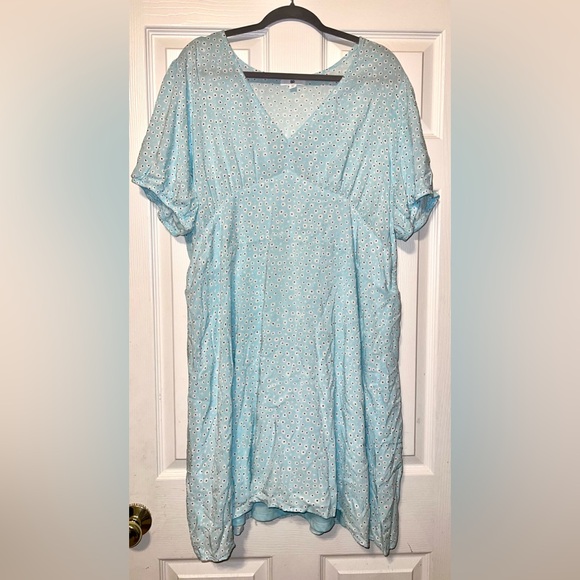 BP. Daisy V-neck Blue Baby Doll Dress Size 3XL EUC - Picture 1 of 6